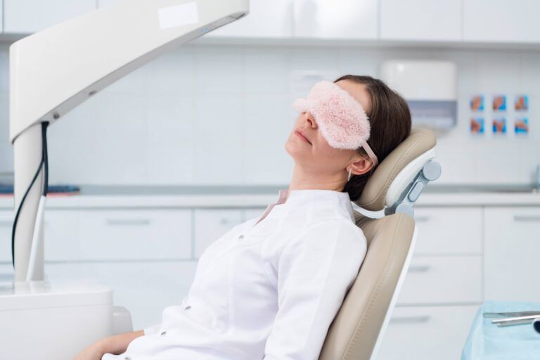 A doctor is having a break while there are no patients
